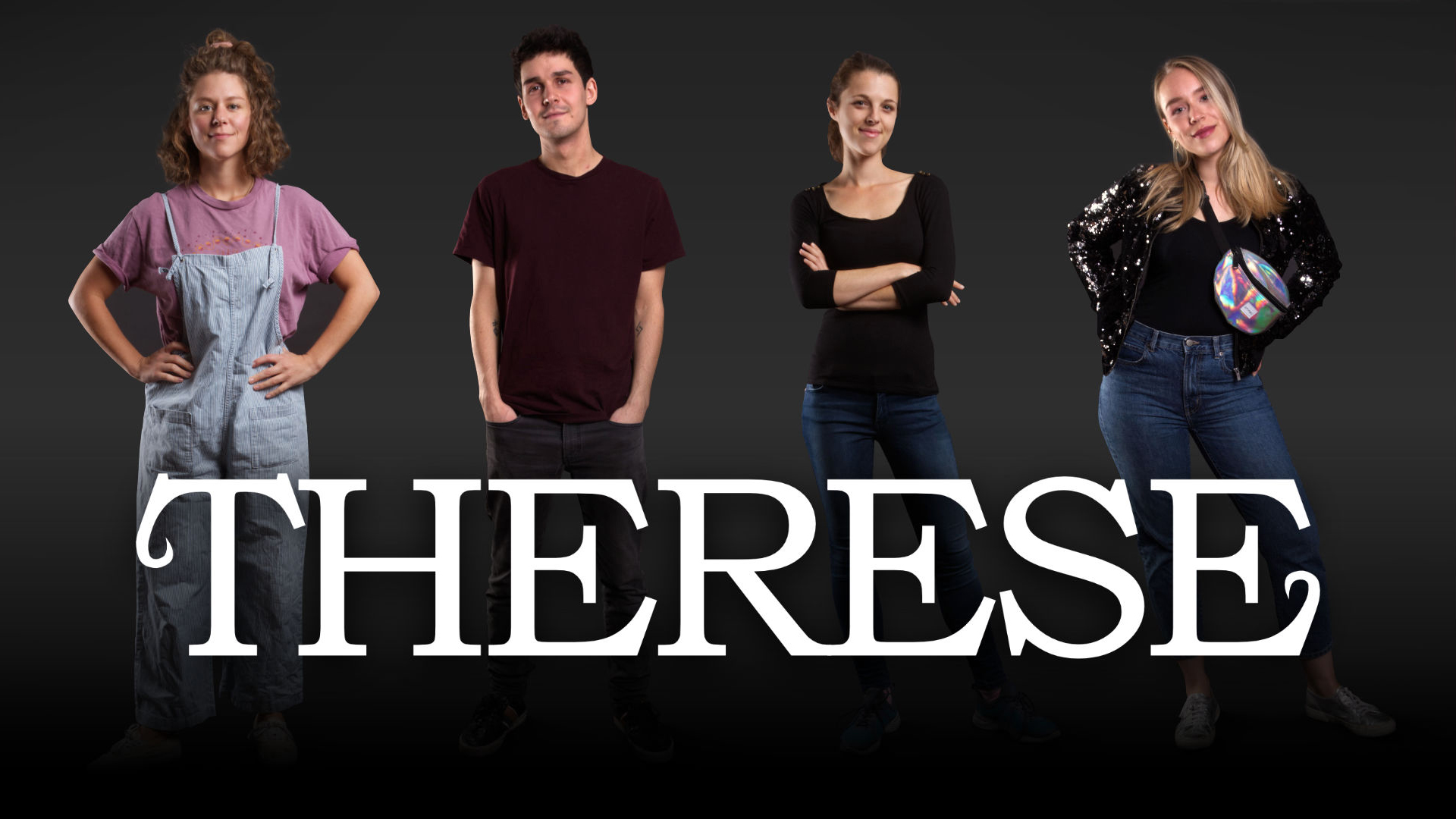 THERESE – Originaltitelmotiv mit Charly, Alec, Maria und Cara
